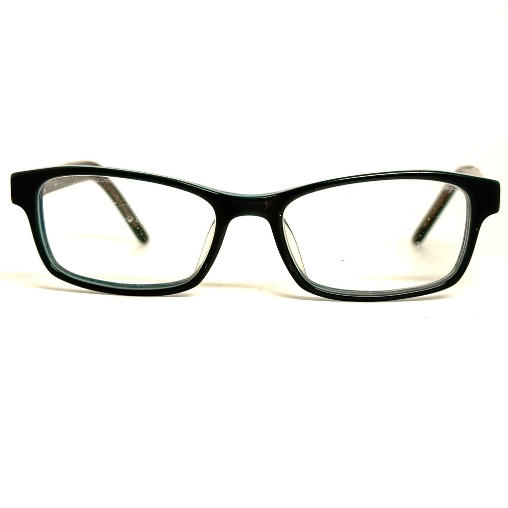 Prodesign Denmark Teal Green Rectangular Eyeglass Frames Gold Texture 24404